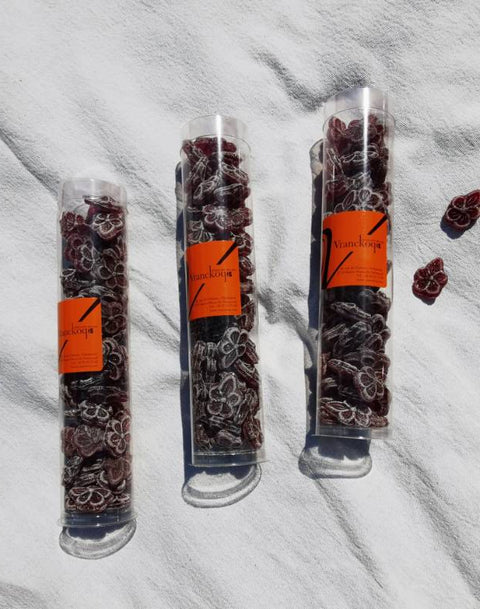 Tubo de bonbons à la violette
